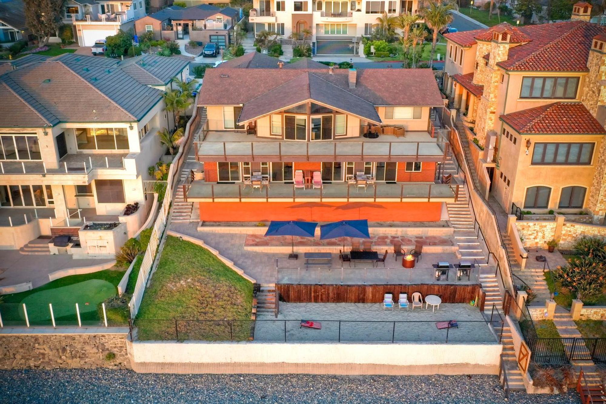 Villa Oceanfront Getaway - Ocean Views - Fire Pit - Bbq - Beach Access à Carlsbad Extérieur photo